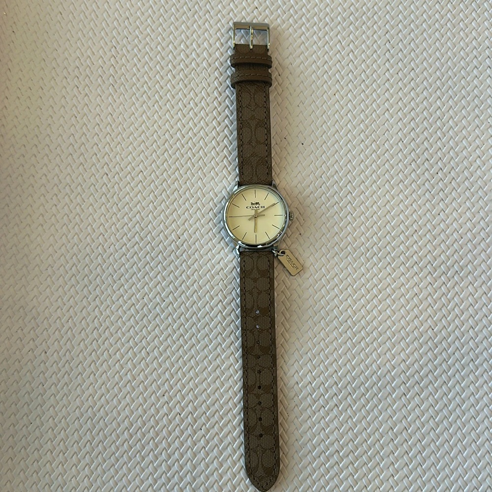 COACH - NWT- genuine leather- Brown calfskin women’s watch